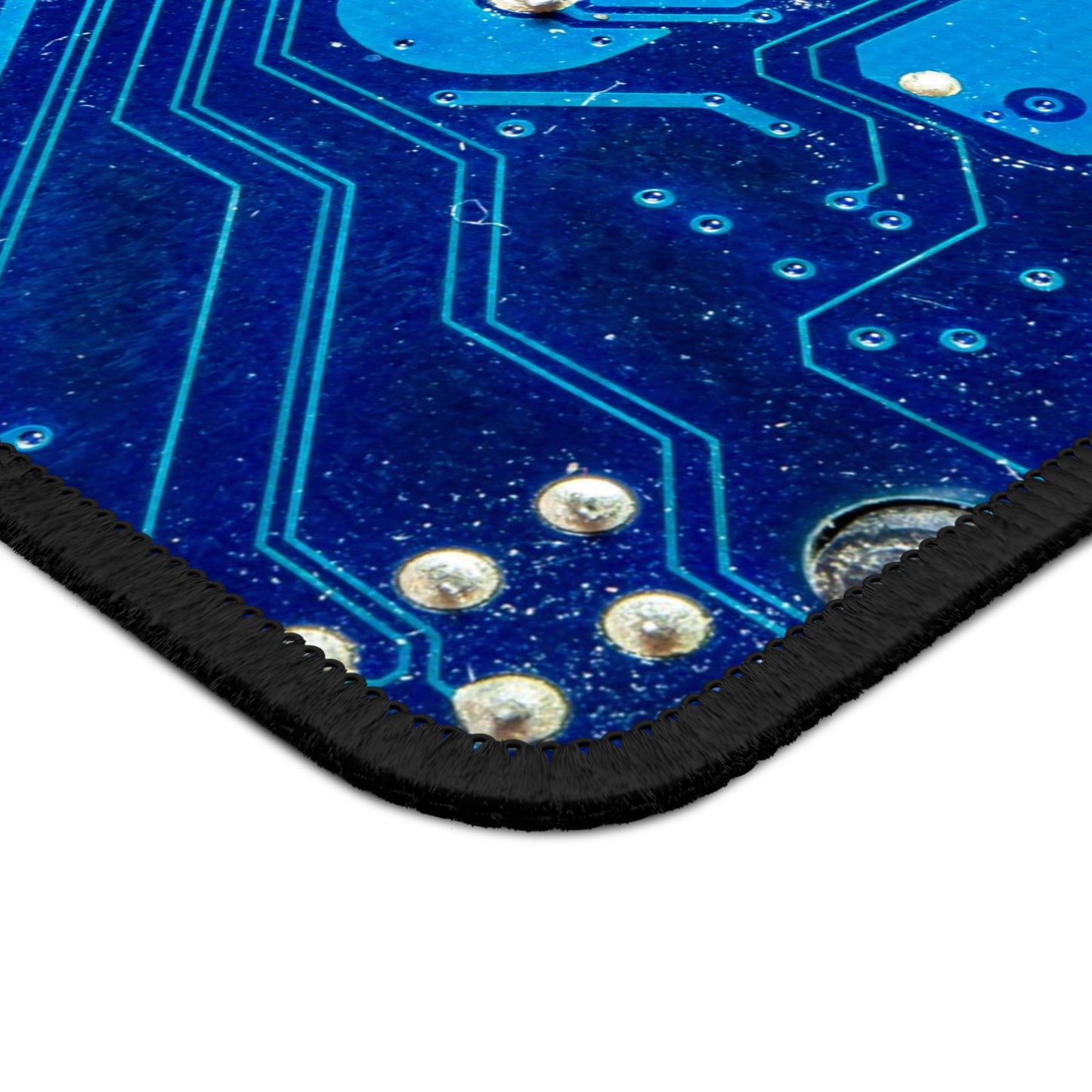 Blue Circuit Pathways Mouse Pad