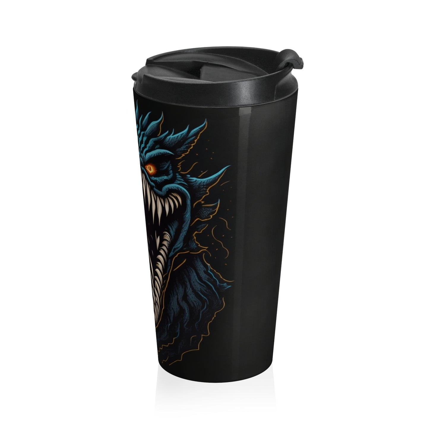 Abyssal Maw Stainless Steel Travel Mug – 15oz