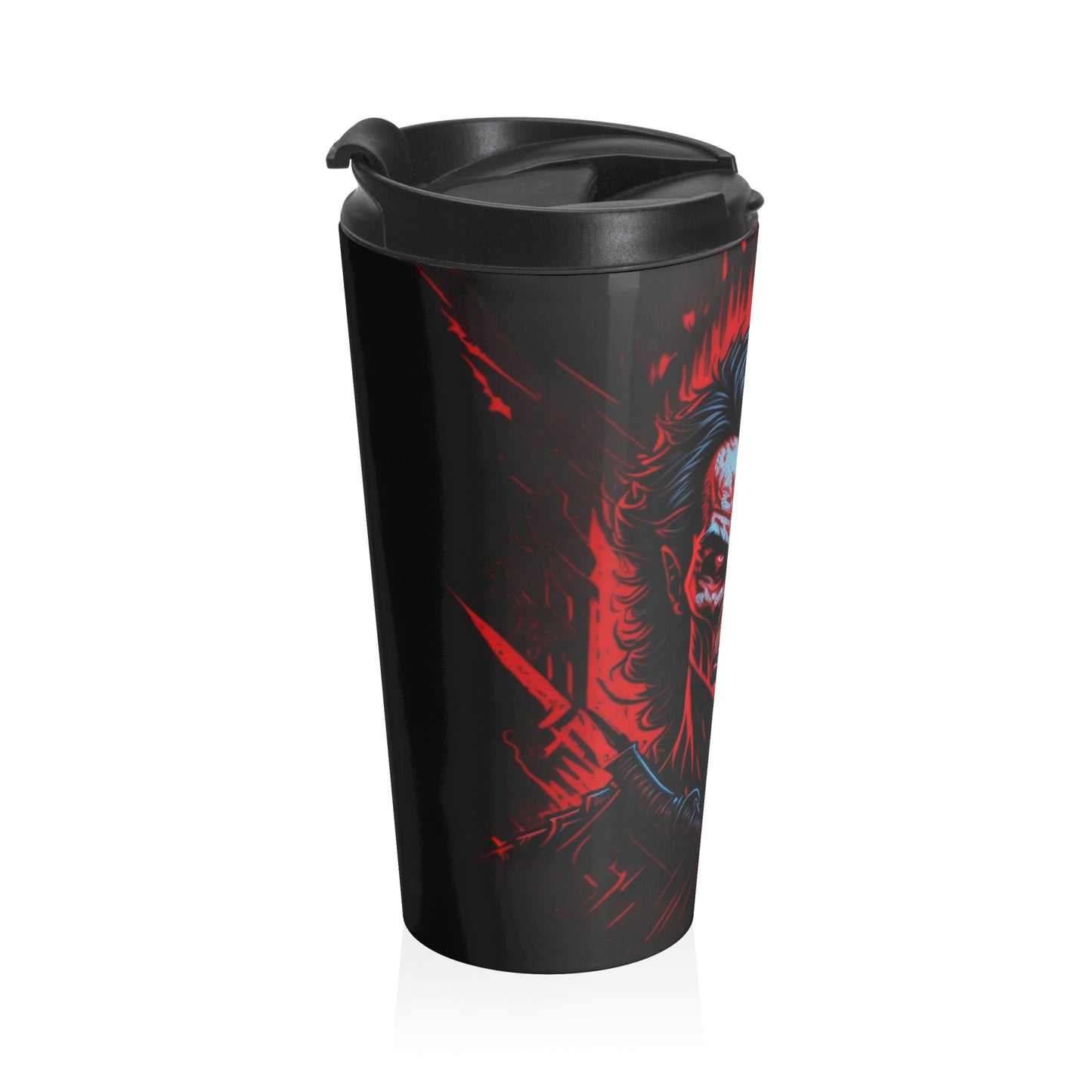 Dual Soul Warrior Stainless Steel Travel Mug – 15oz
