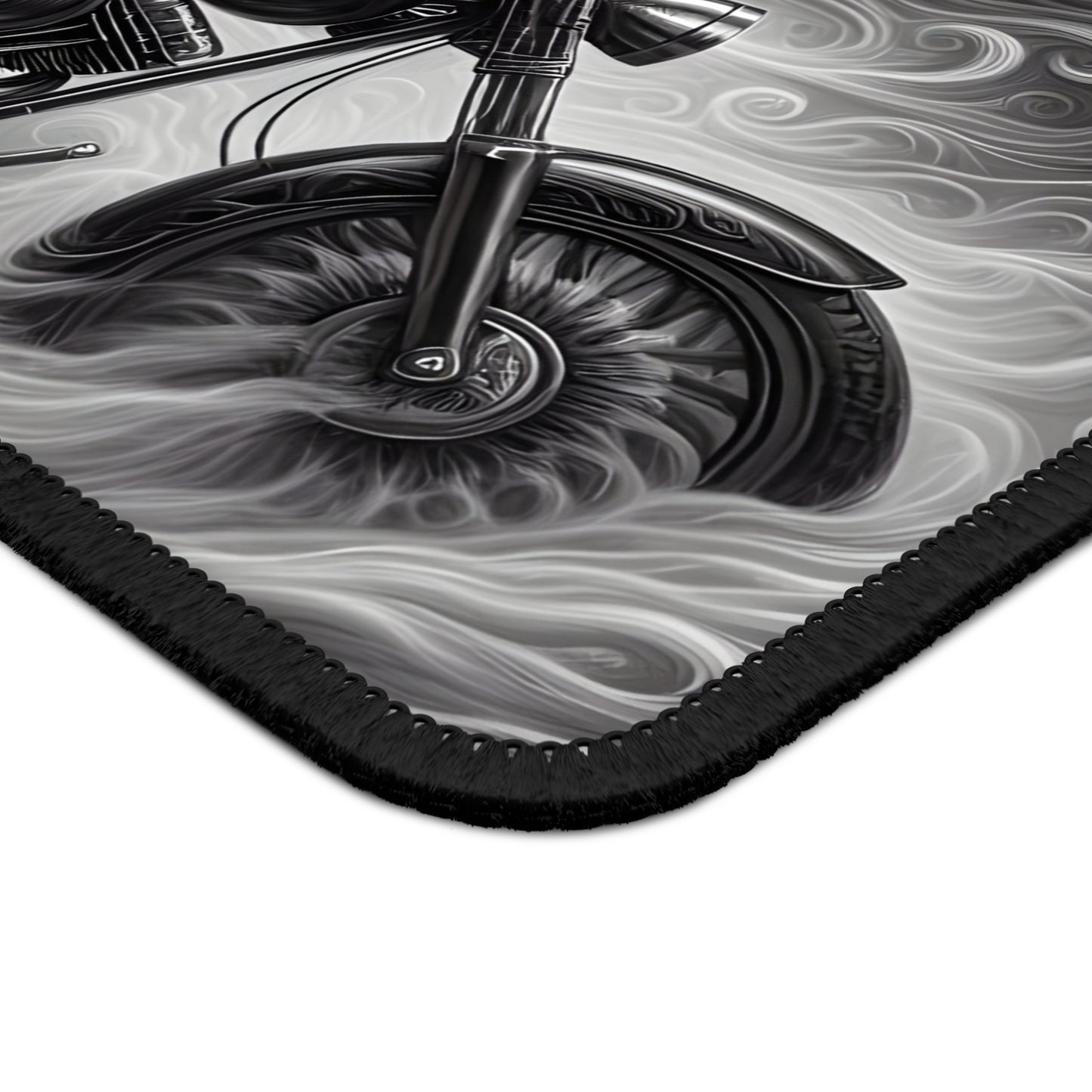 Smoke and Steel Skull Rider Mouse Pad