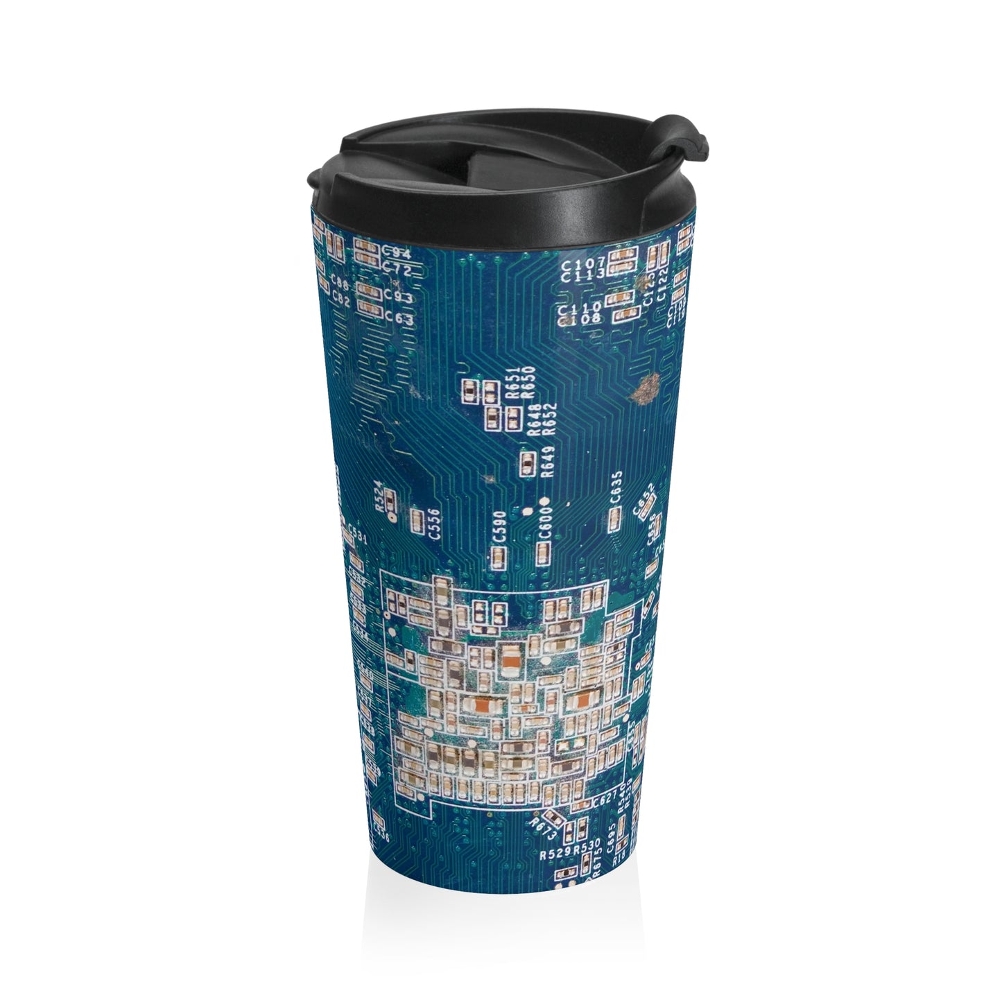 Tech Circuit Mug – 15oz Stainless Steel Travel Cup