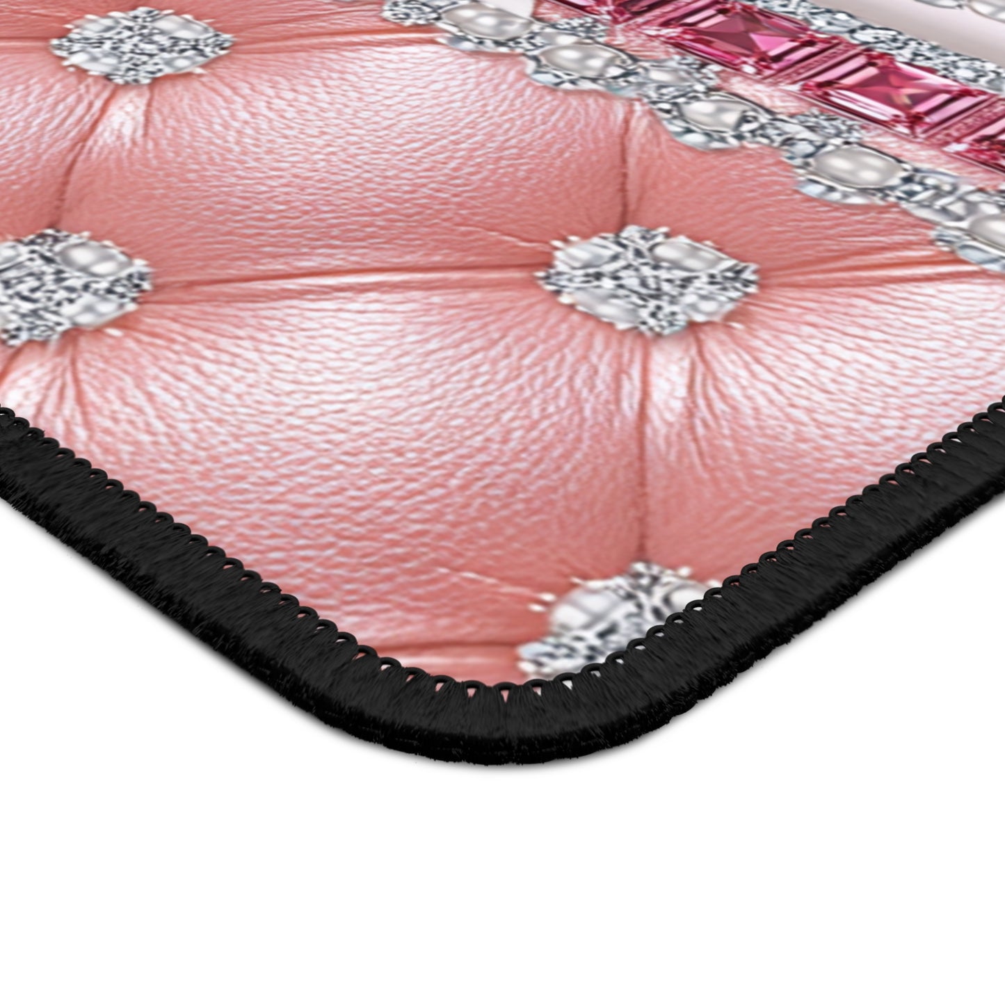 Pink Sparkle Bow Mouse Pad