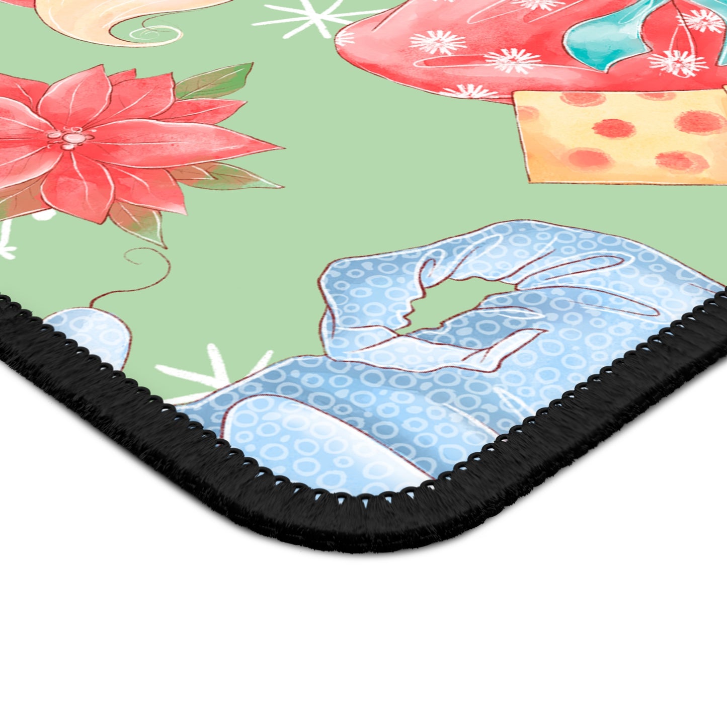 Holiday Gnome Mouse Pad – 9x7 Neoprene Desk Mat with Christmas Gift Design