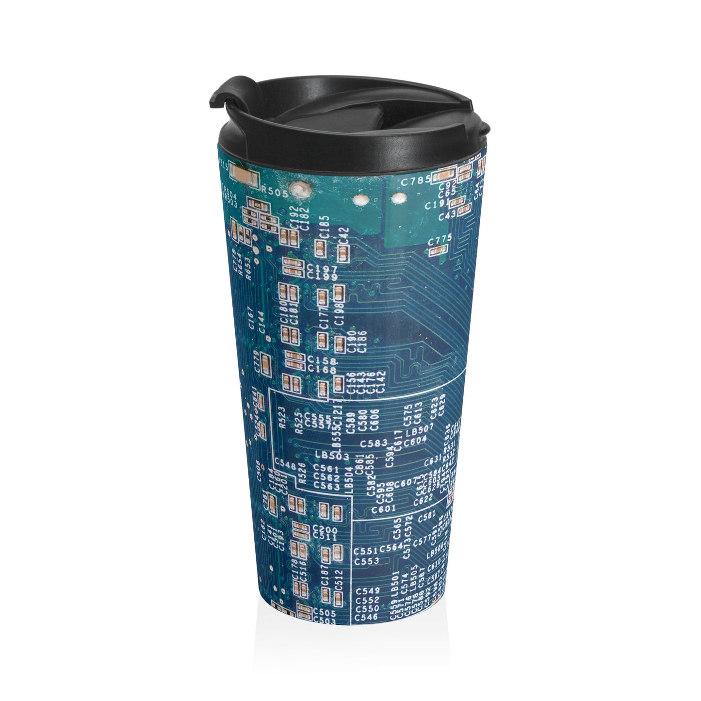 Tech Circuit Mug – 15oz Stainless Steel Travel Cup