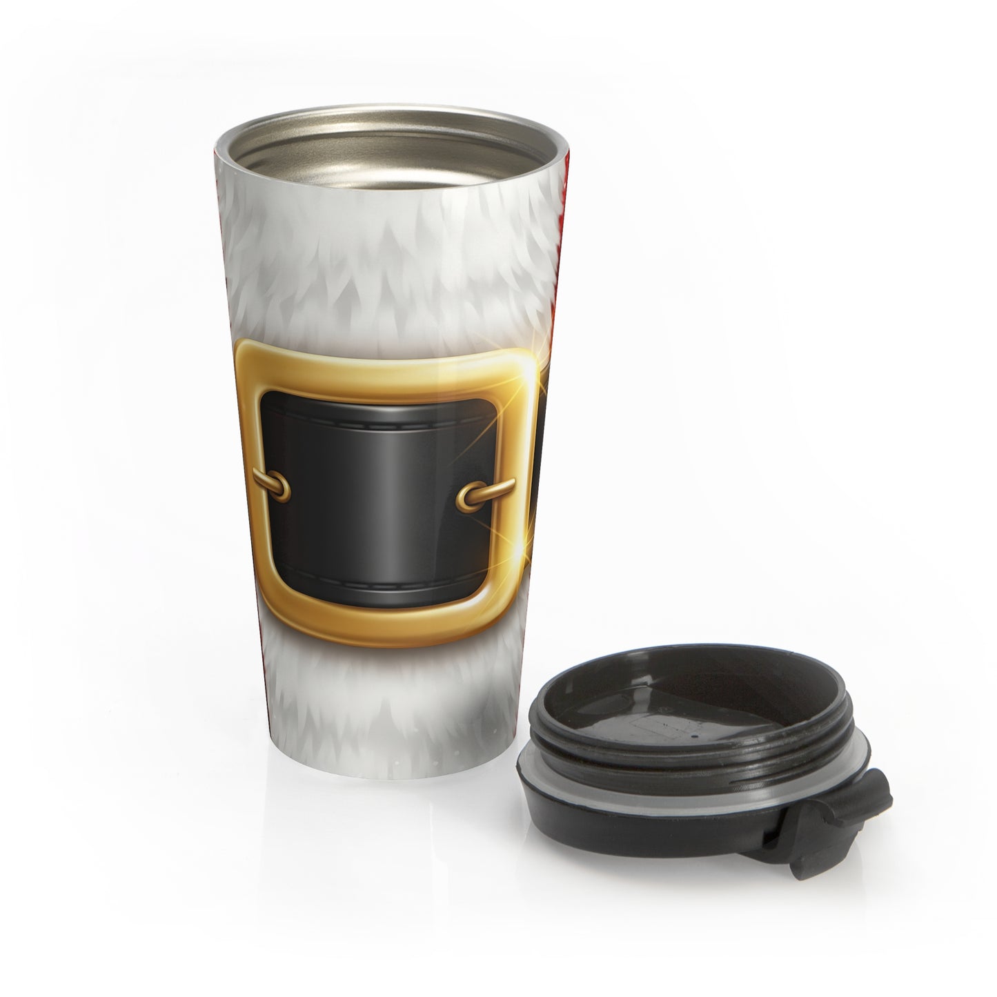 Santa Belt Fur Travel Mug