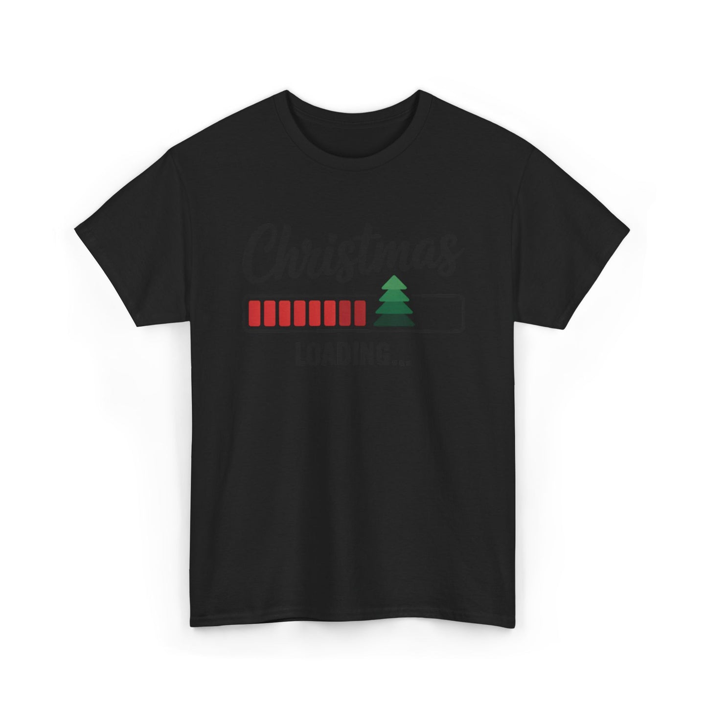 Christmas Loading Cotton T-Shirt – Funny Holiday Graphic Tee for Festive Cheer