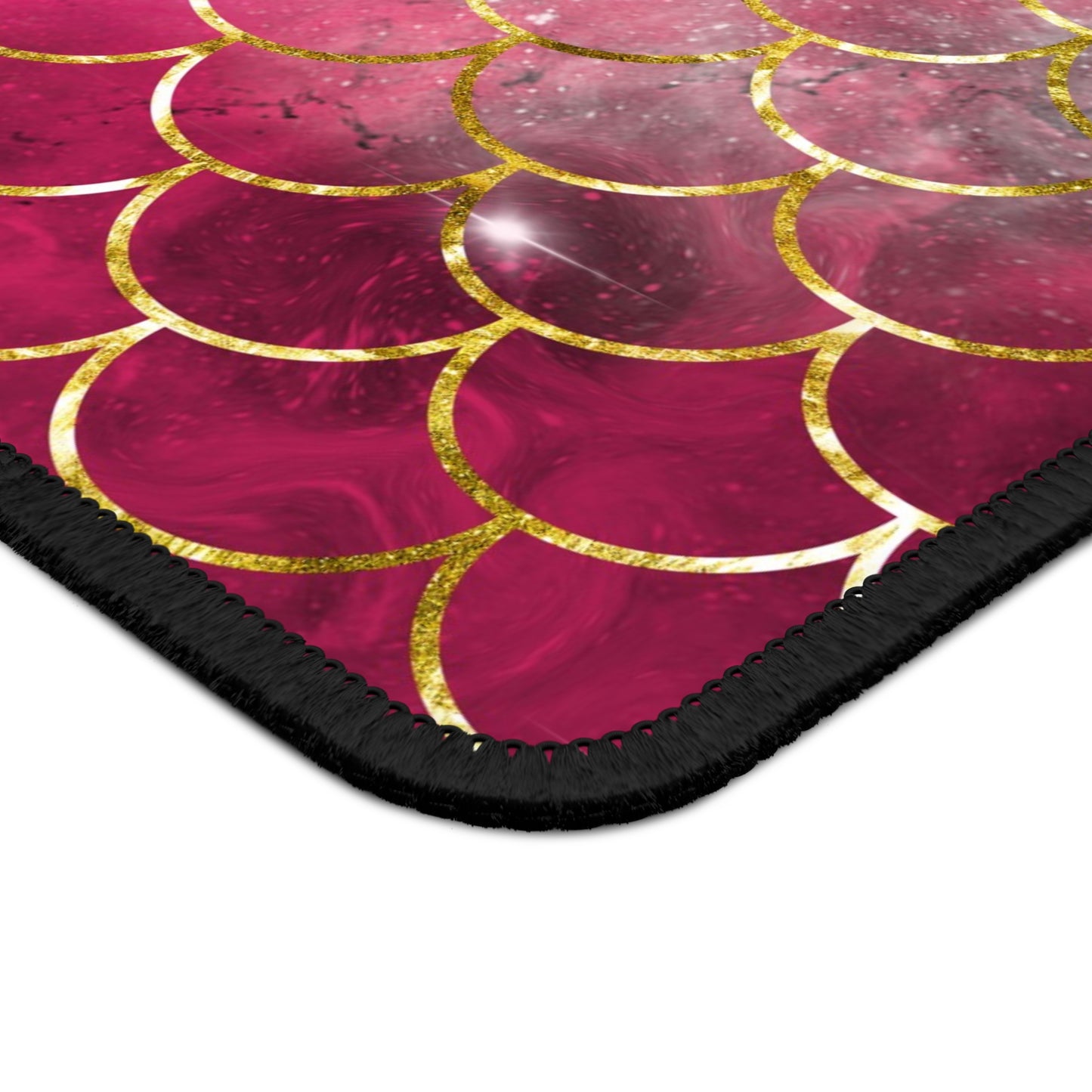 Cosmic Mermaid Scales Mouse Pad