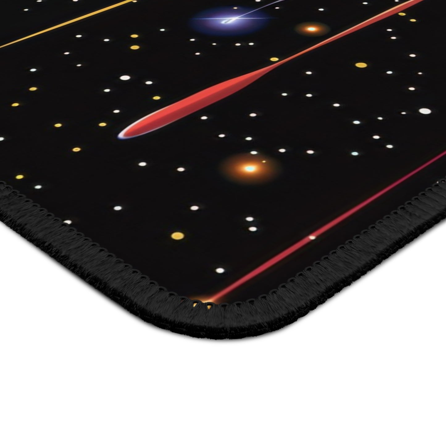 Galactic Drip Mouse Pad – 9x7 Neoprene Desk Mat with Neon Galaxy Paint Design