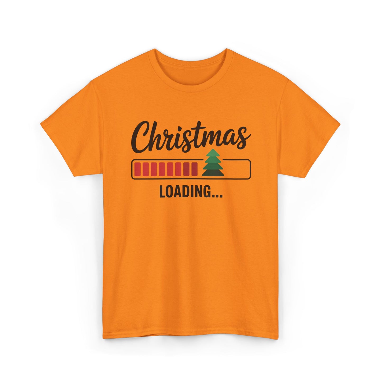 Christmas Loading Cotton T-Shirt – Funny Holiday Graphic Tee for Festive Cheer