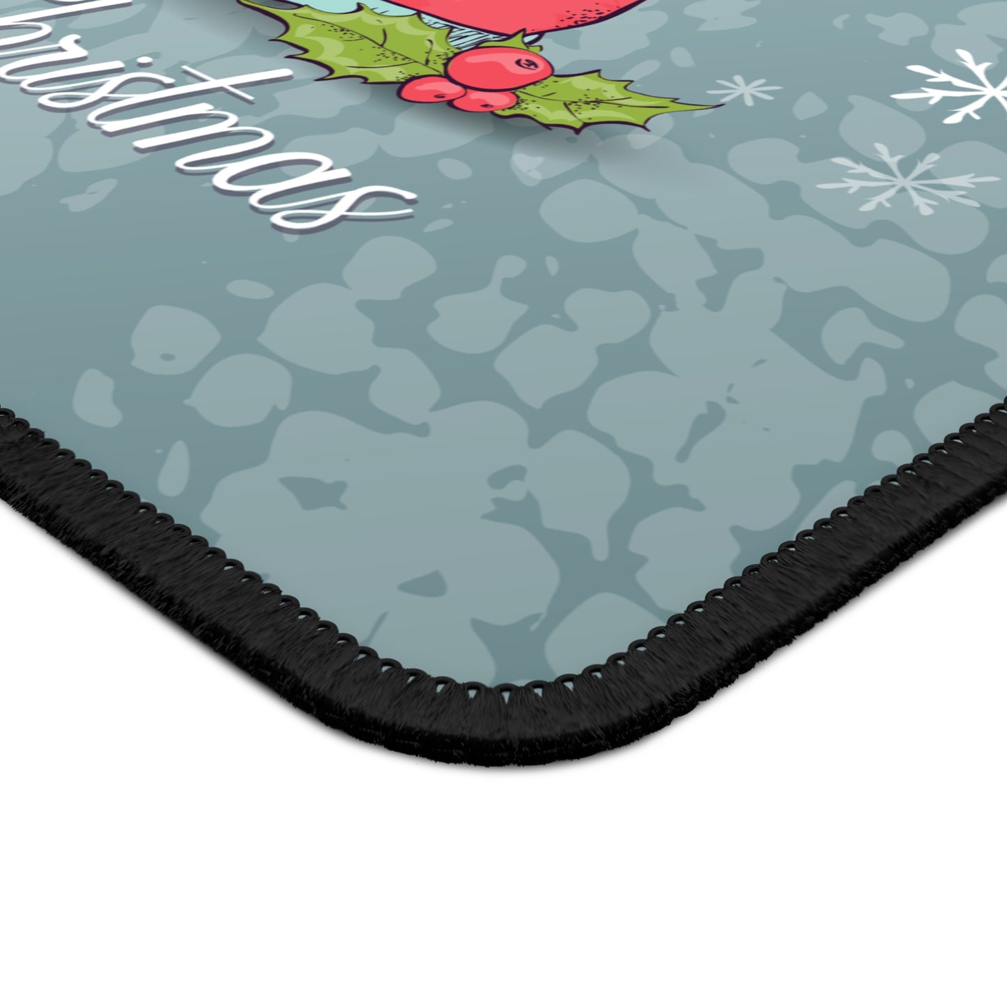 Merry Christmas Boots Mouse Pad – 9x7 Neoprene Desk Mat with Festive Candy Design