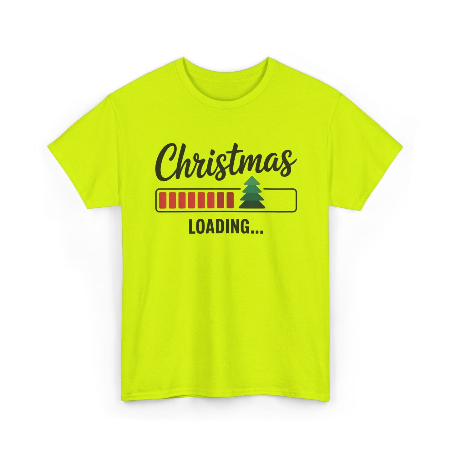 Christmas Loading Cotton T-Shirt – Funny Holiday Graphic Tee for Festive Cheer