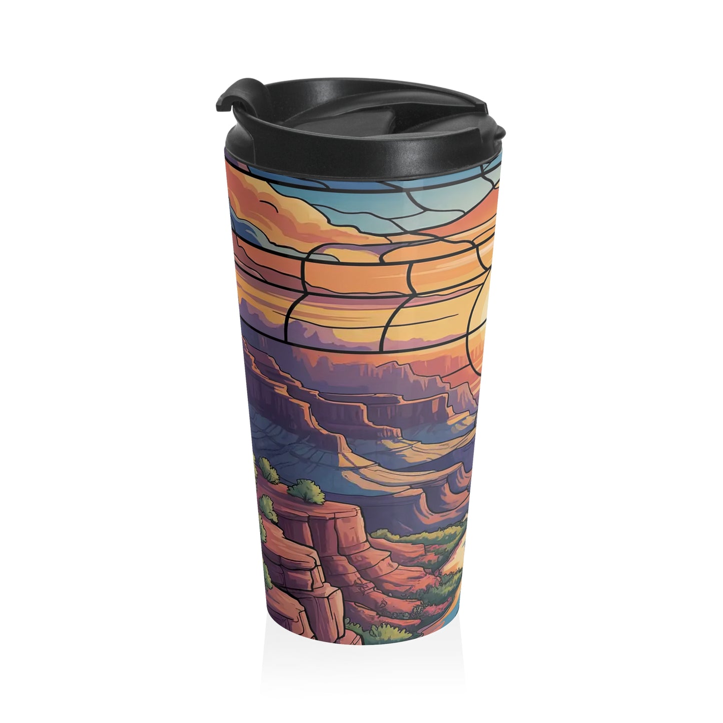 Southwest Sunset Mug – 15oz Stainless Steel Travel Cup