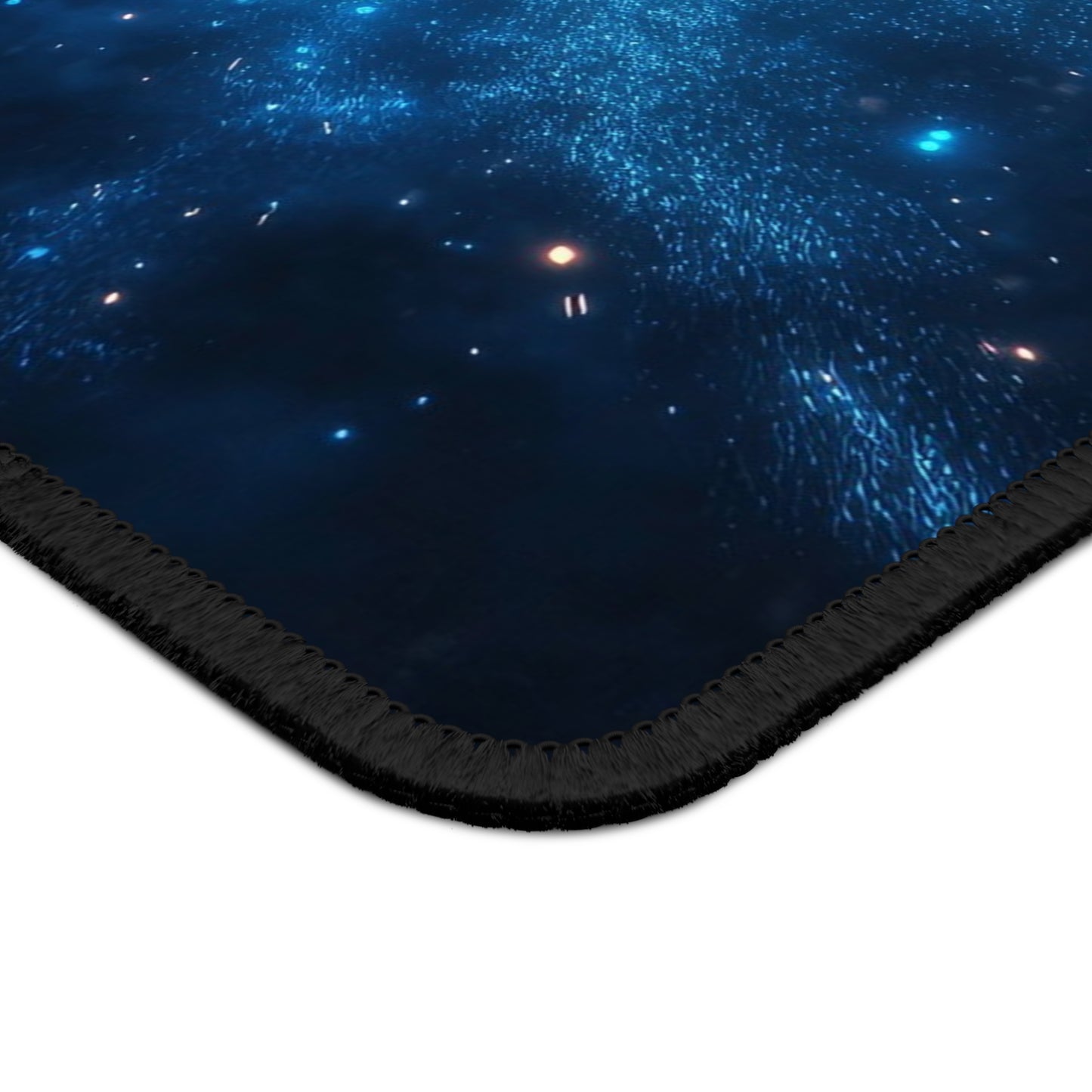 Cosmic Burst Mouse Pad – 9x7 Neoprene Desk Mat with Blue Galaxy Explosion Design