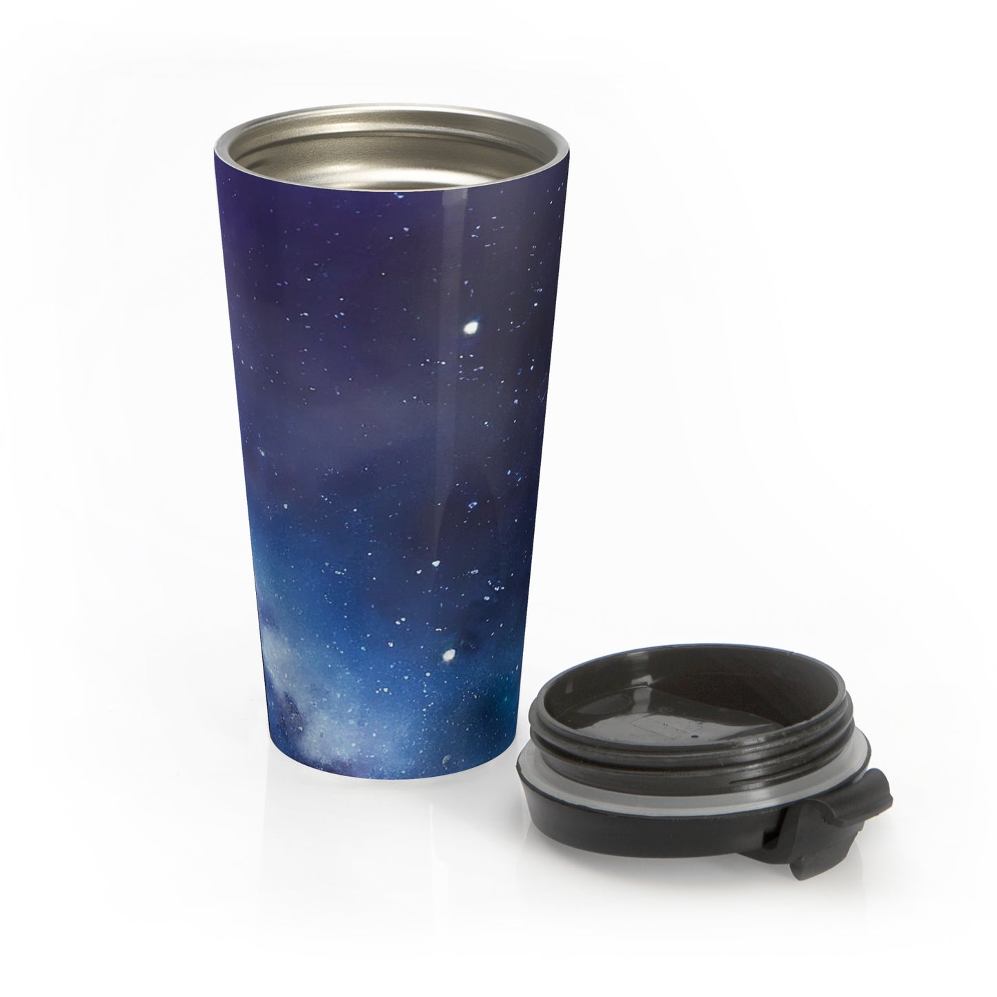Midnight Galaxy Stainless Steel Travel Mug – 15oz