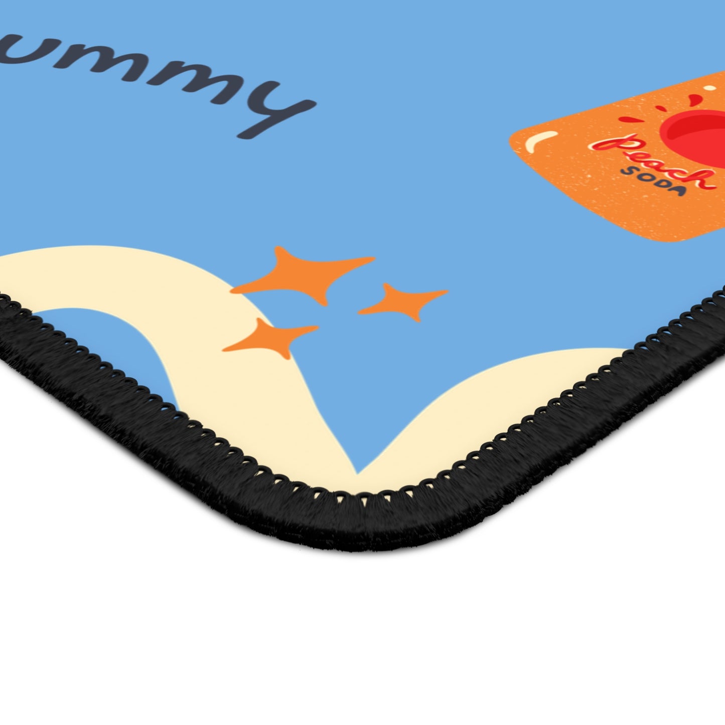 Snack Attack Mouse Pad – 9x7 Neoprene Desk Mat with Fun Food and Drink Design