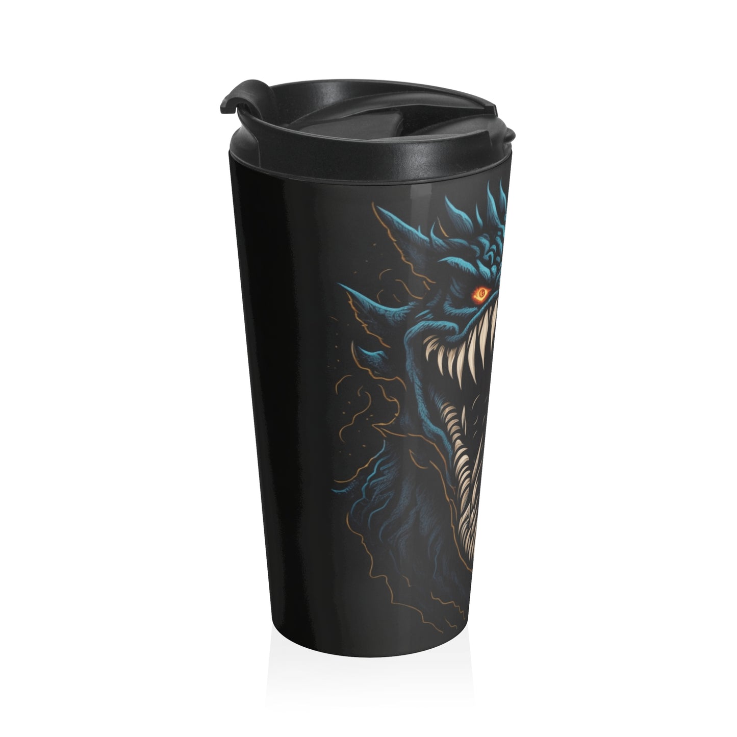 Abyssal Maw Stainless Steel Travel Mug – 15oz