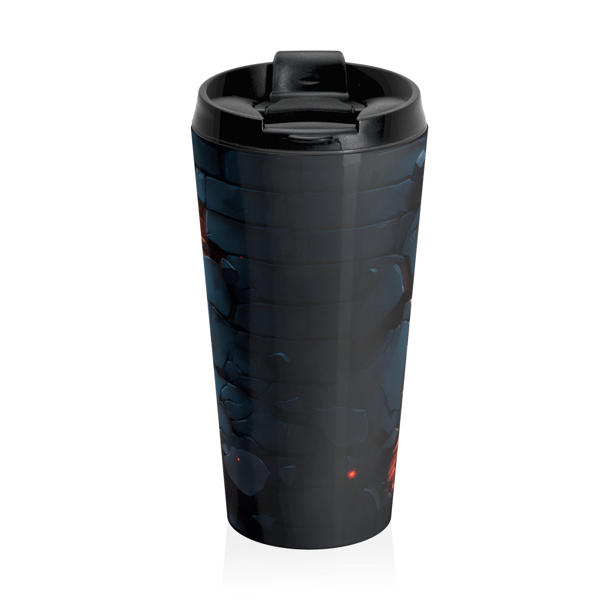 Mischievous Christmas Elf Stainless Steel Travel Mug