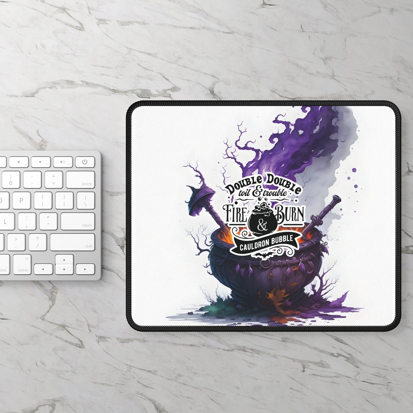 Witch’s Brew Cauldron Gaming Mouse Pad – 9x7 Neoprene Desk Mat for Spooky Gamers and Potion Masters 🧙♀️🔥🪄