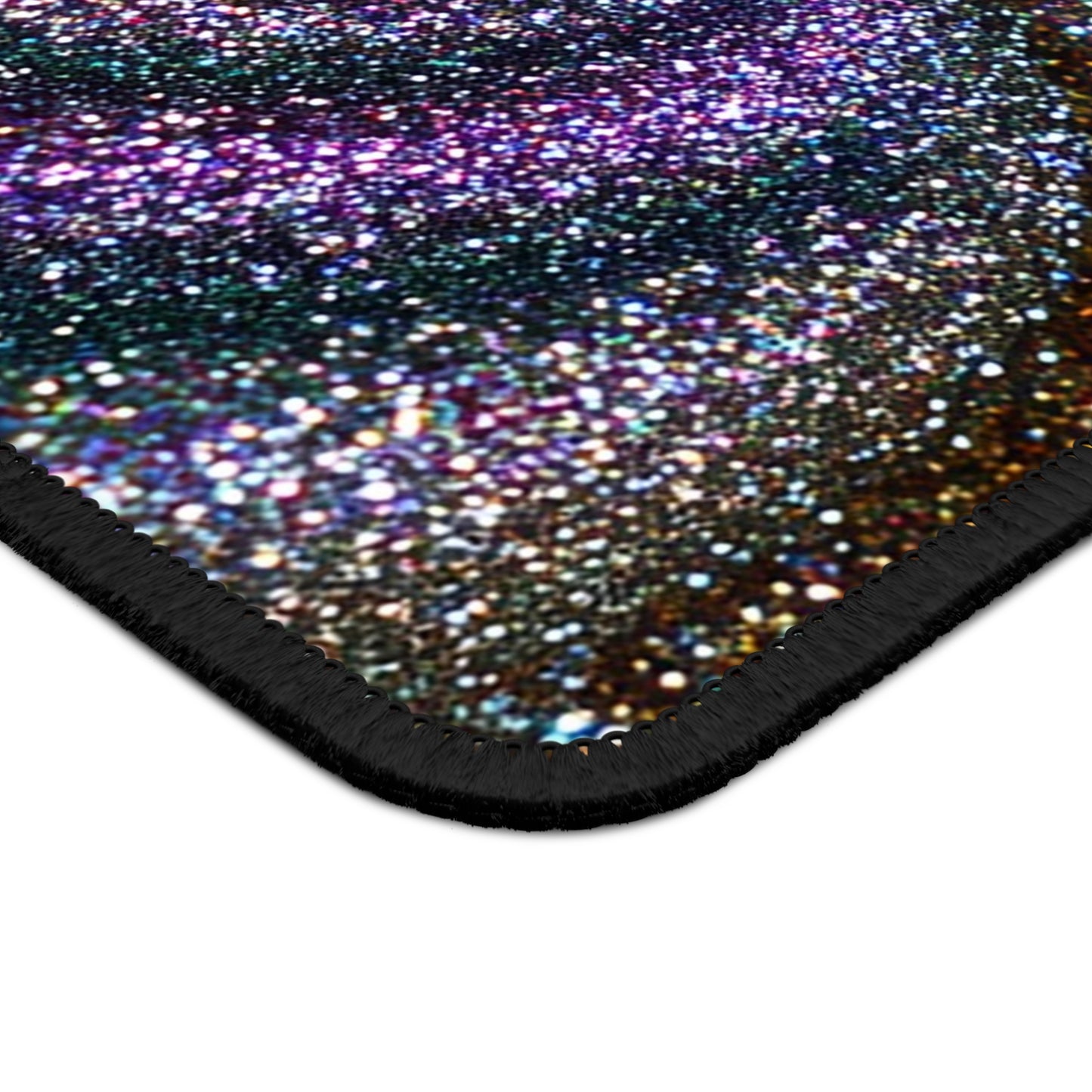 Glitter Galaxy Swirl Mouse Pad