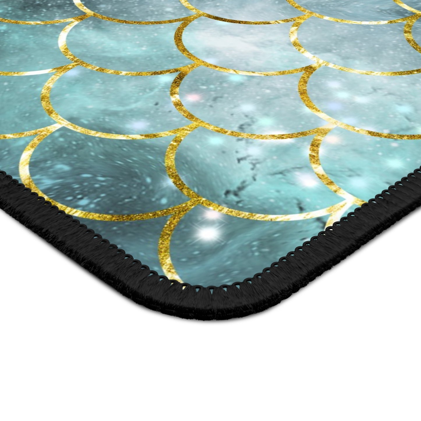 Cosmic Mermaid Scales Mouse Pad