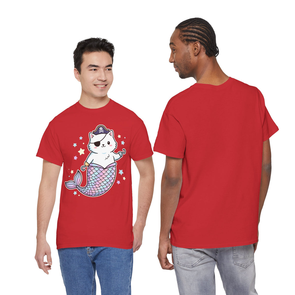 Pirate Mermaid Cat T-Shirt