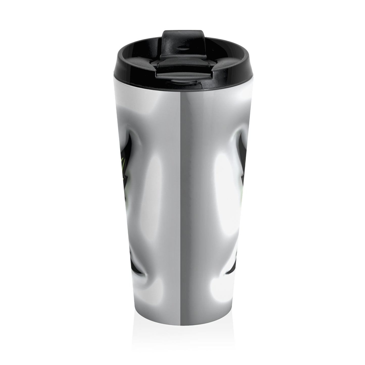 Neon Leaf Stainless Steel Travel Mug – 15oz