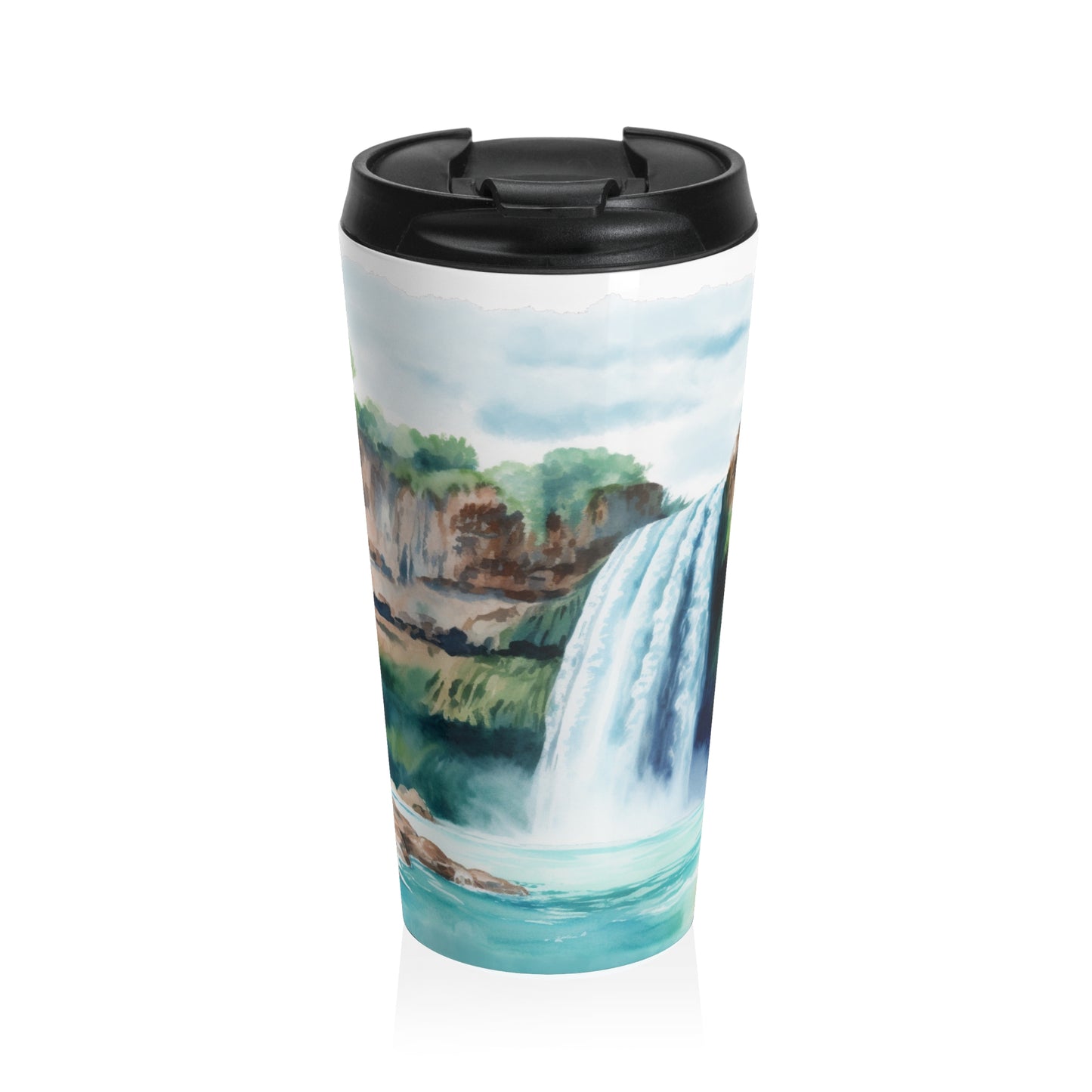 Waterfall Escape Mug – 15oz Stainless Steel Travel Cup