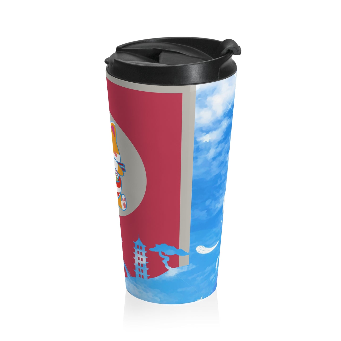 Lucky Ramen Shiba Stainless Steel Travel Mug – 15oz