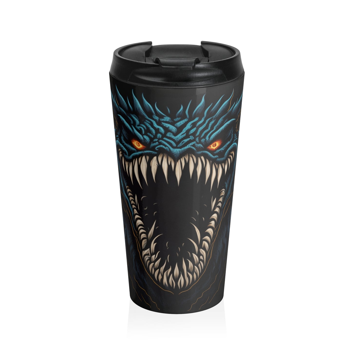 Abyssal Maw Stainless Steel Travel Mug – 15oz