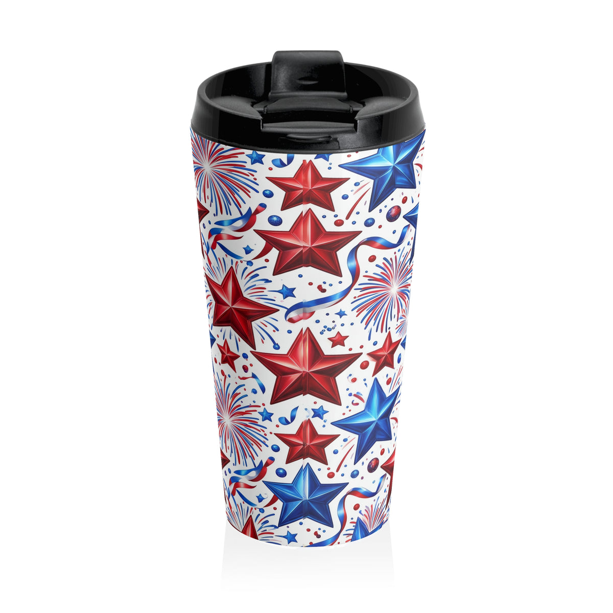 Stars, Stripes & Fireworks Stainless Steel Travel Mug