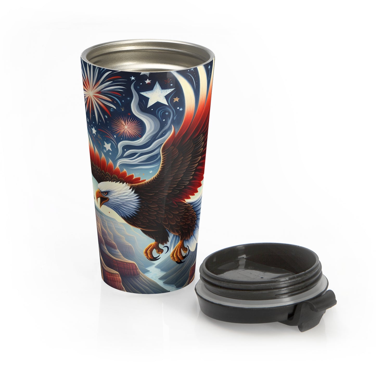 Freedom Flight Mug – 15oz Stainless Steel Travel Cup