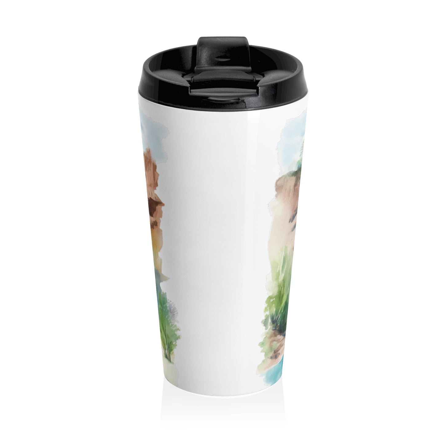 Waterfall Escape Mug – 15oz Stainless Steel Travel Cup