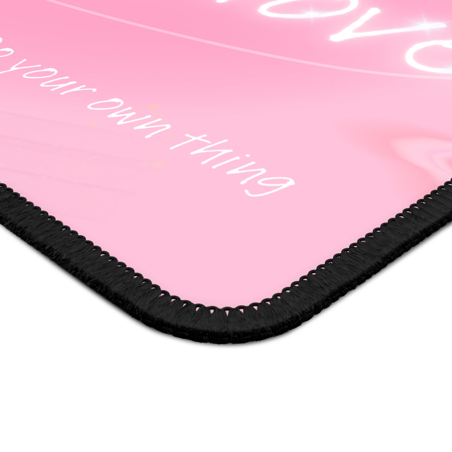 Do More of What You Love Mouse Pad – 9x7 Neoprene Desk Mat with Pink Inspirational Quote Design