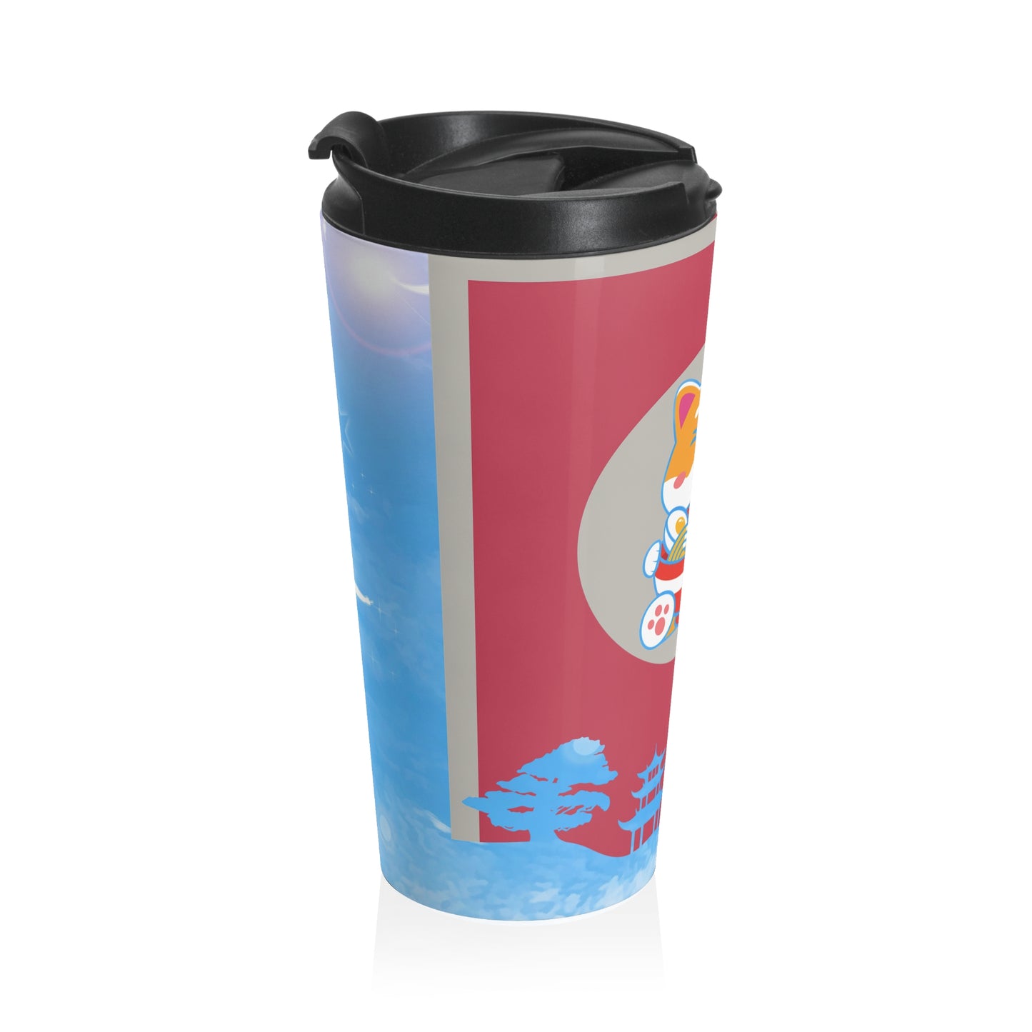 Lucky Ramen Shiba Stainless Steel Travel Mug – 15oz