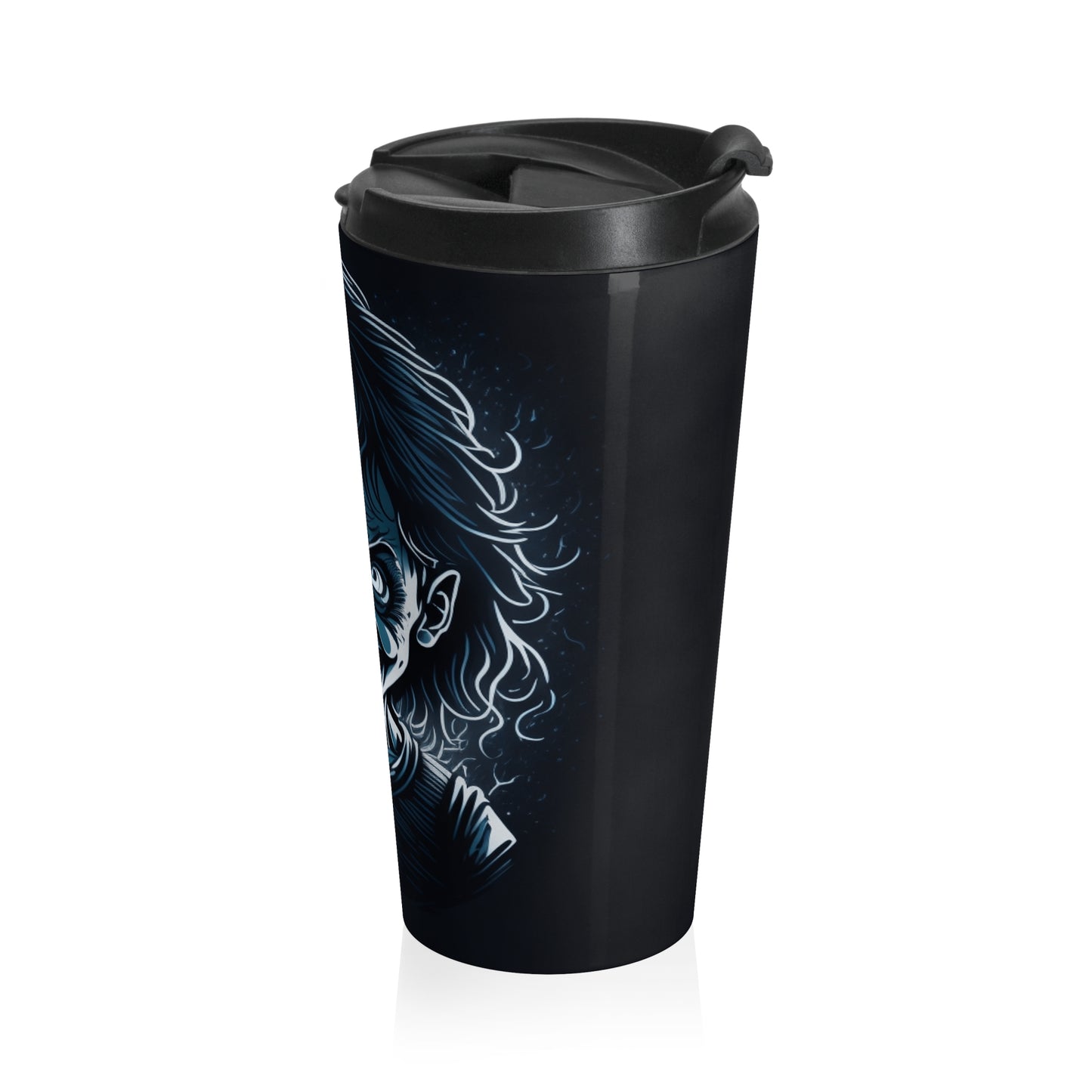 Demonic Grin Stainless Steel Travel Mug – 15oz