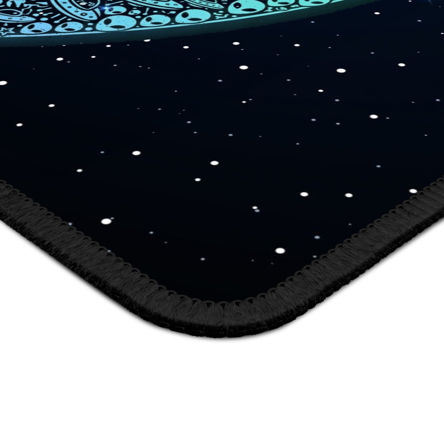Cosmic Alien Face Mouse Pad