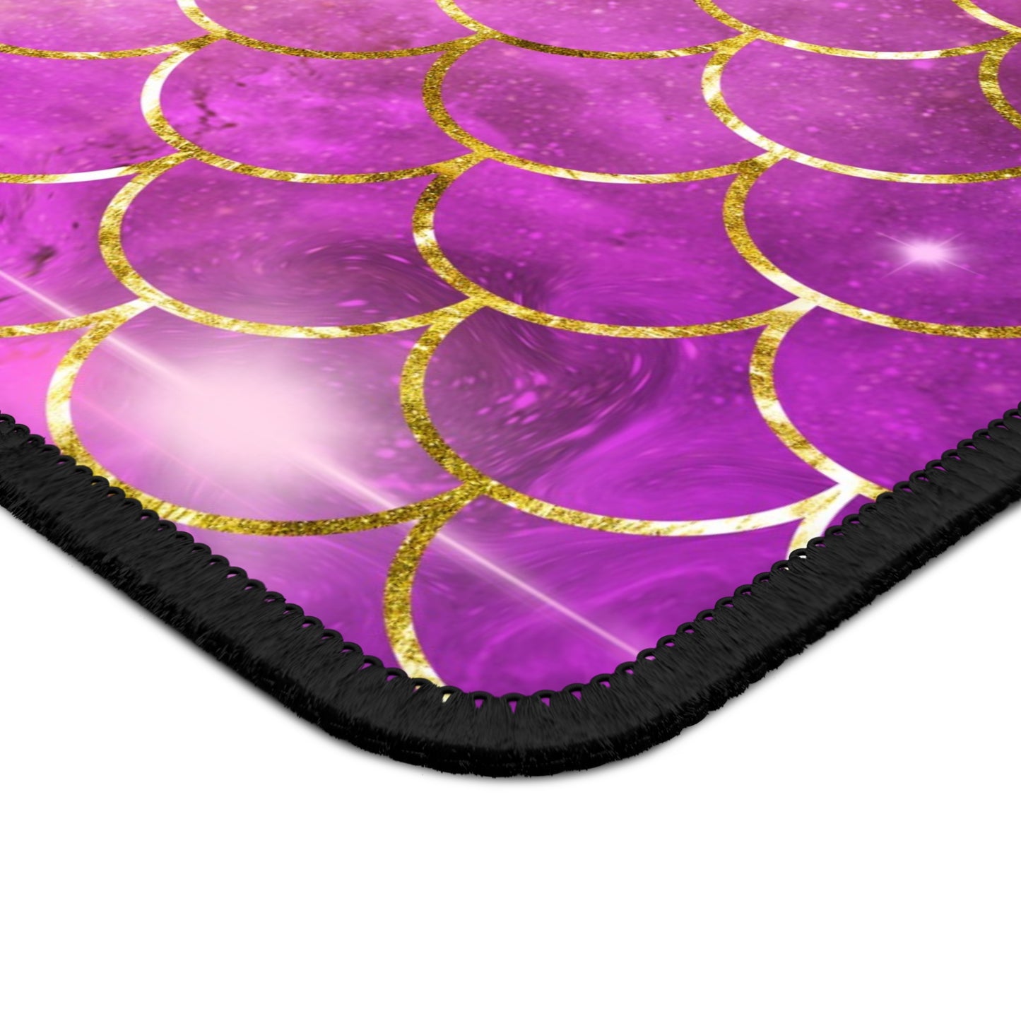 Cosmic Mermaid Scales Mouse Pad