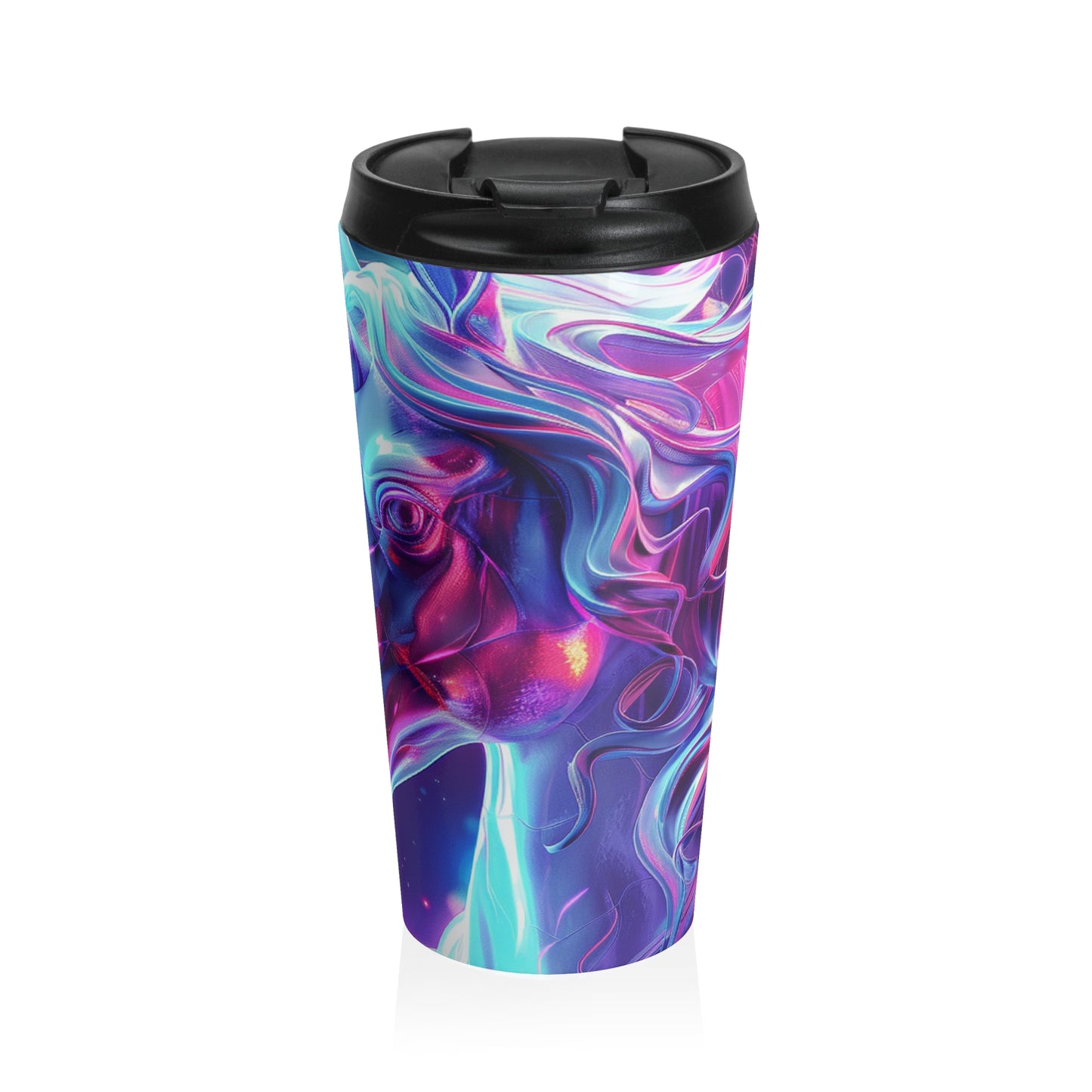 Cyber Unicorn Mug – 15oz Stainless Steel Travel Cup