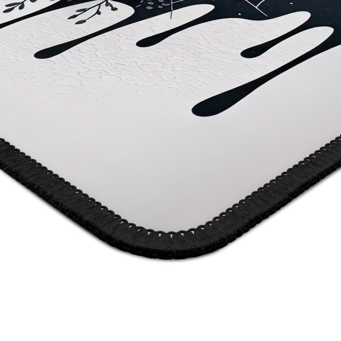 Midnight Bloom Skull Mouse Pad