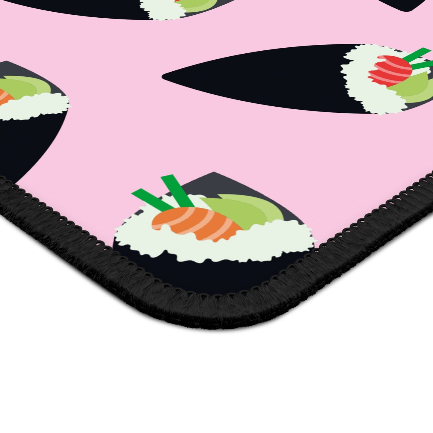 Pink Sushi Roll Pattern Mouse Pad