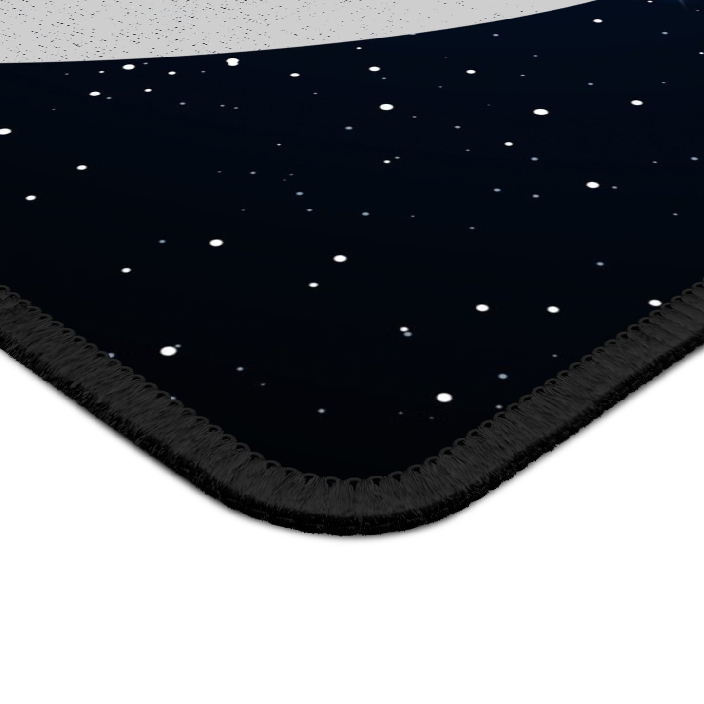 Minimalist Alien with Stars Mouse Pad