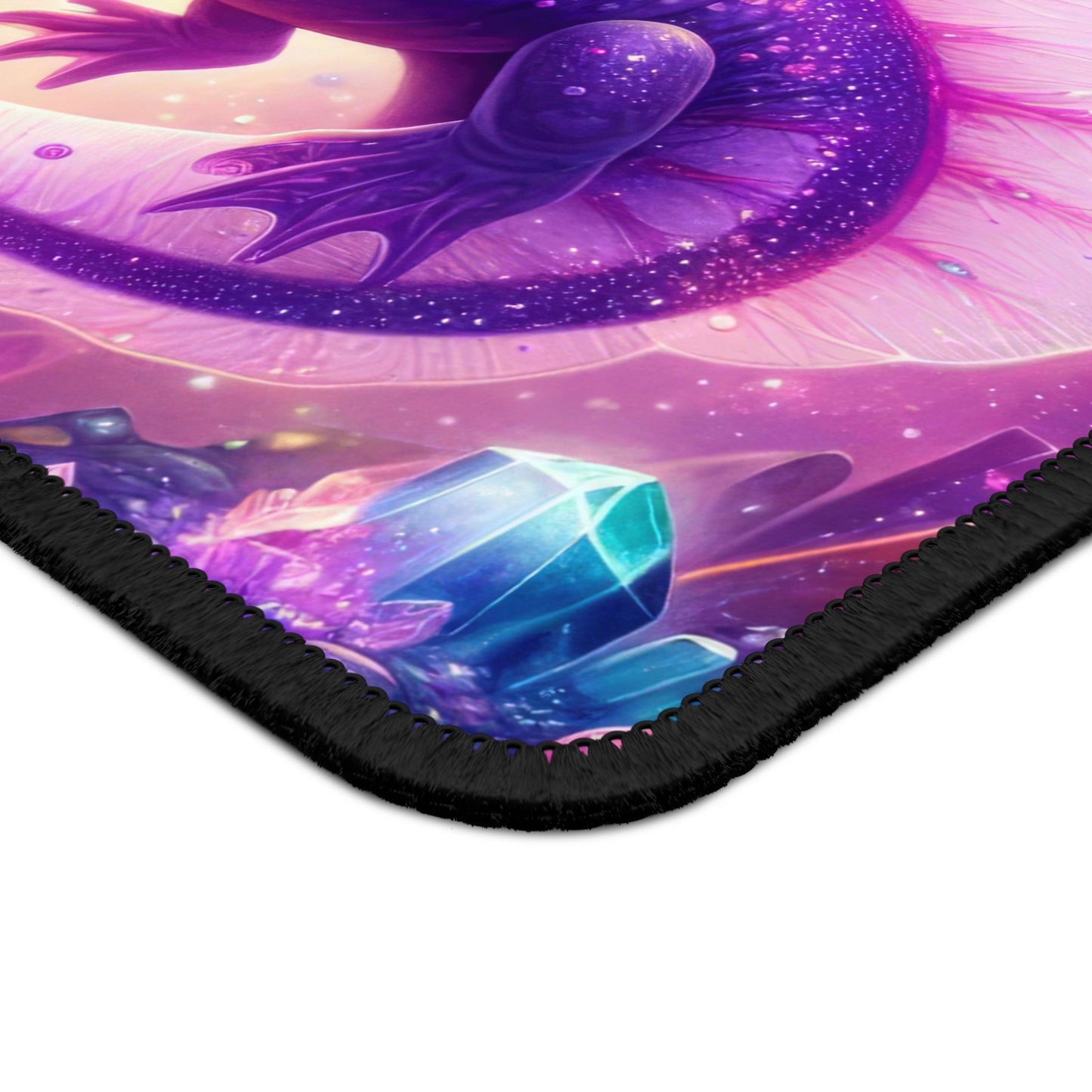 Cosmic Galaxy Axolotl Mouse Pad