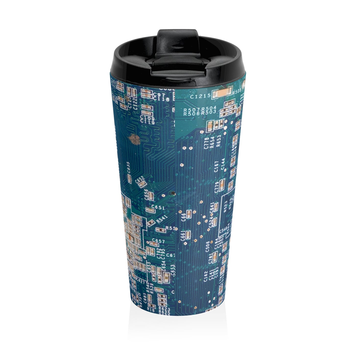 Tech Circuit Mug – 15oz Stainless Steel Travel Cup