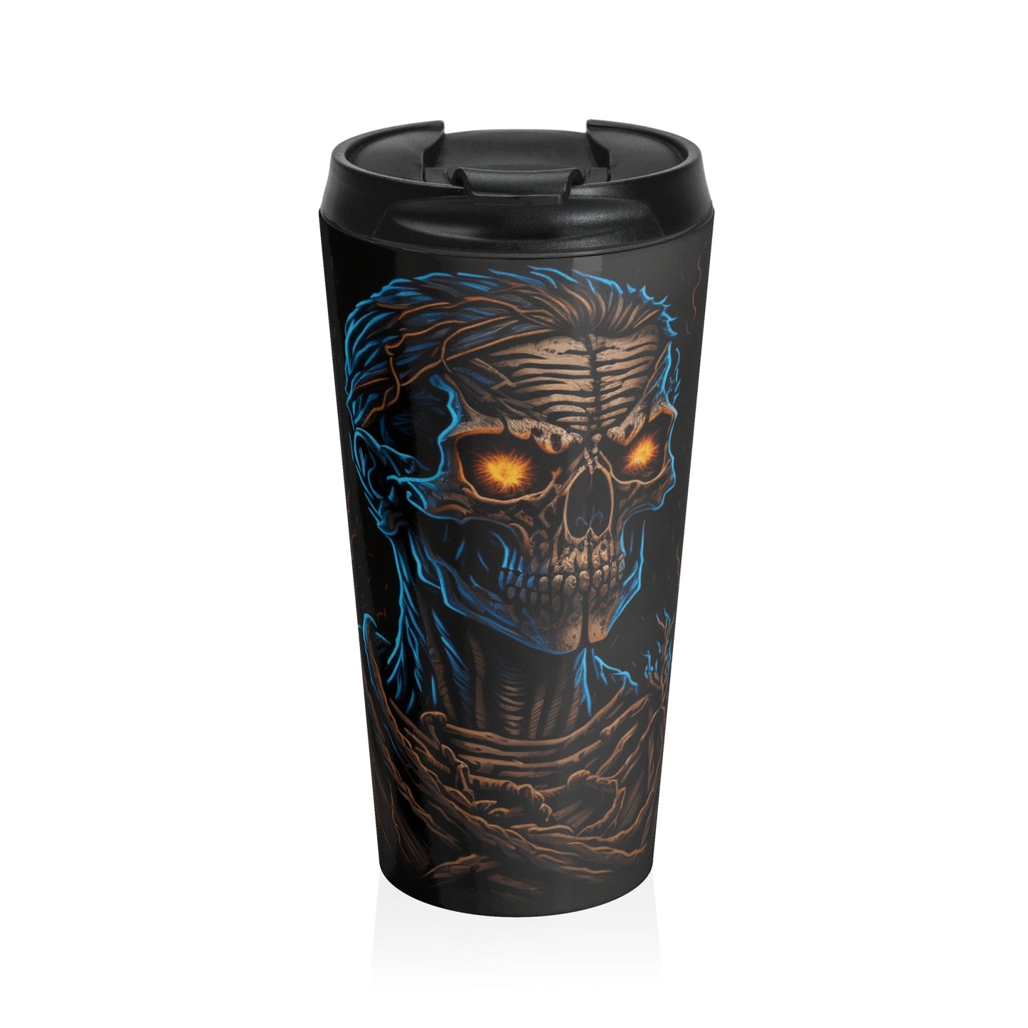 Infernal Skull Stainless Steel Travel Mug – 15oz