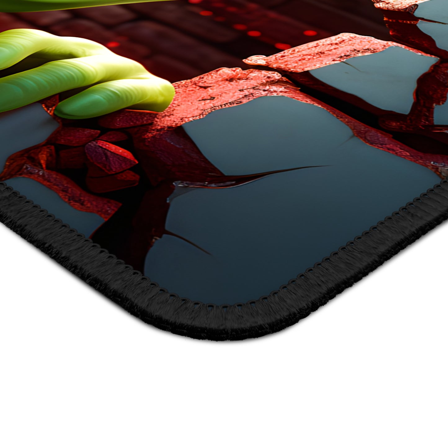 Naughty Goblin Peeking Through the Wall Mouse Pad