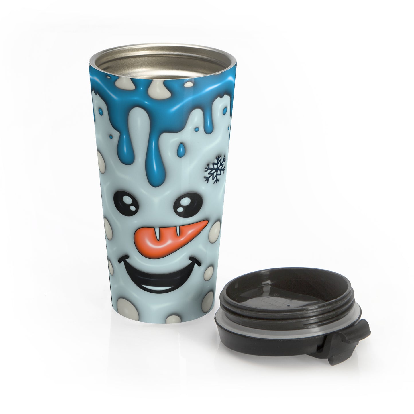 Frosty Face Mug – 15oz Stainless Steel Travel Cup