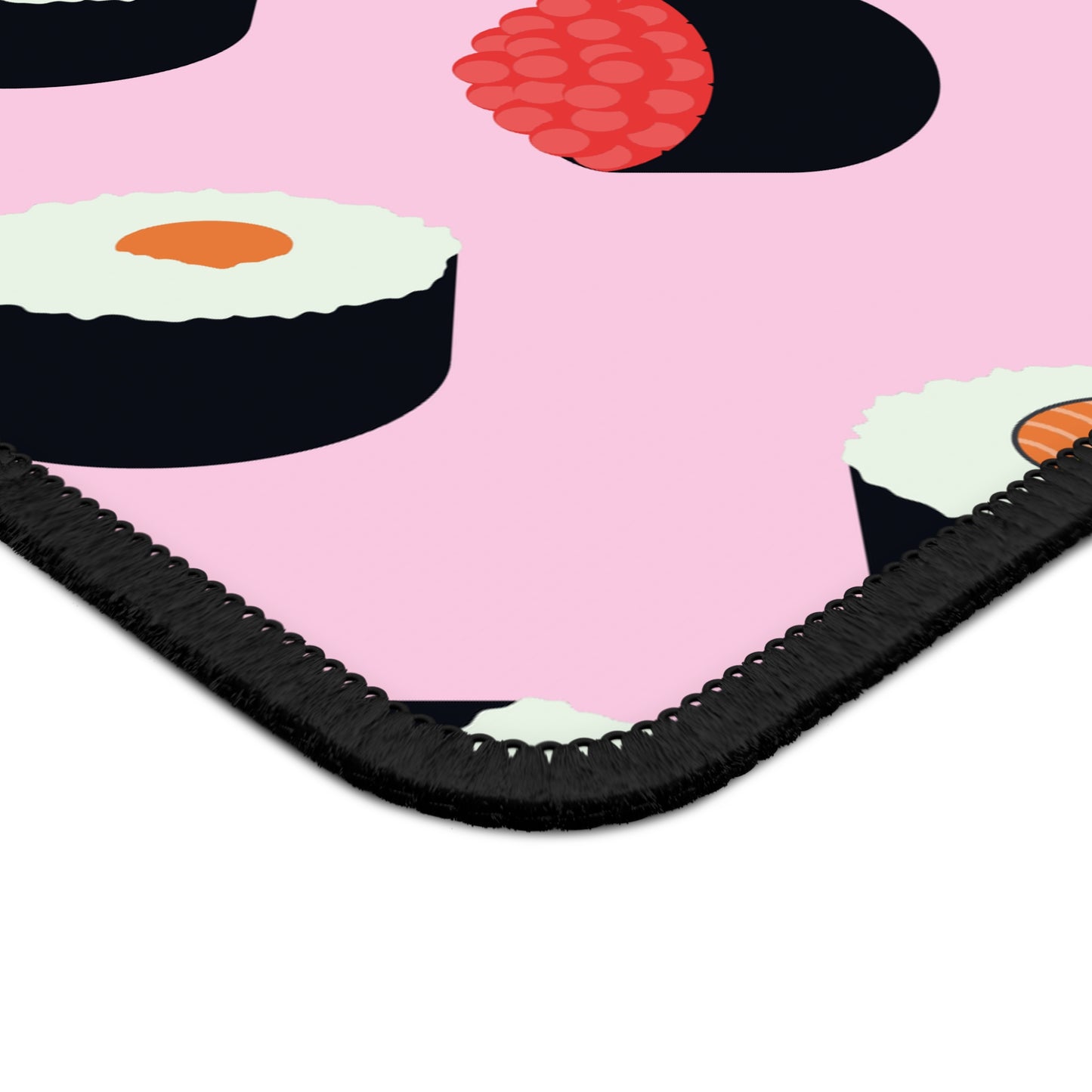 Pink Sushi Roll Pattern Mouse Pad