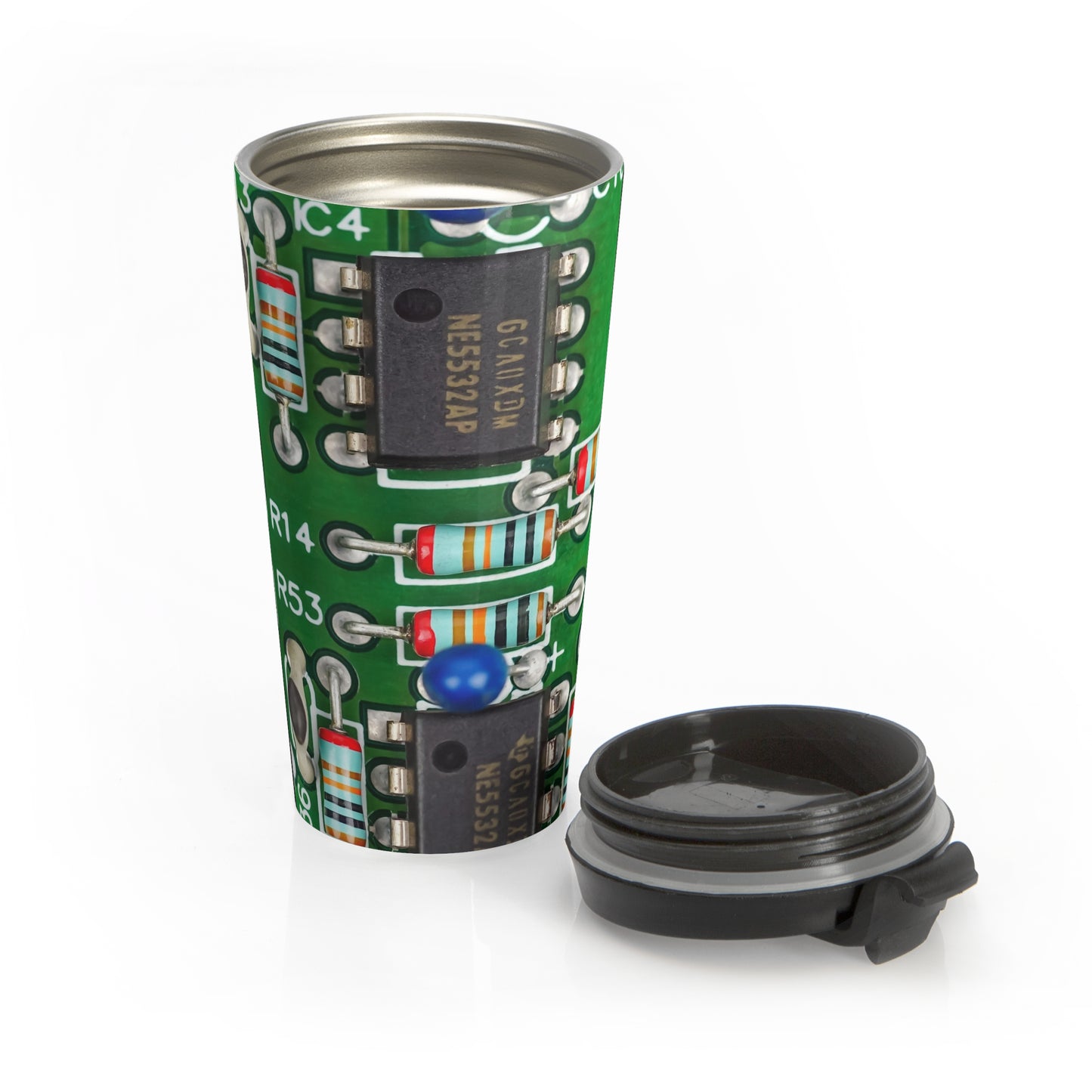 Tech Circuit Mug – 15oz Stainless Steel Travel Cup
