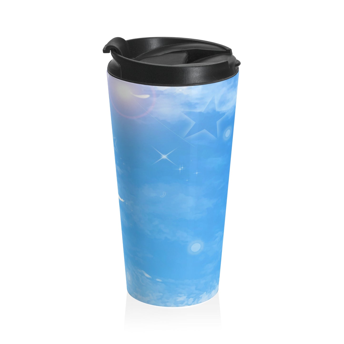 Blue Sky Dreams Stainless Steel Travel Mug – 15oz