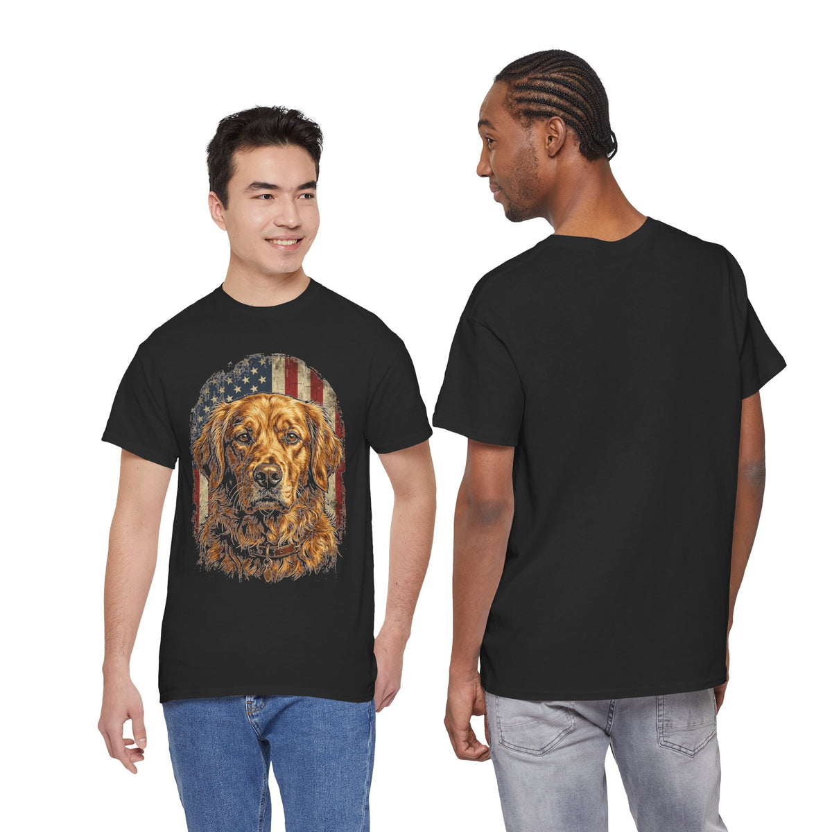 Patriotic Golden Retriever T-Shirt